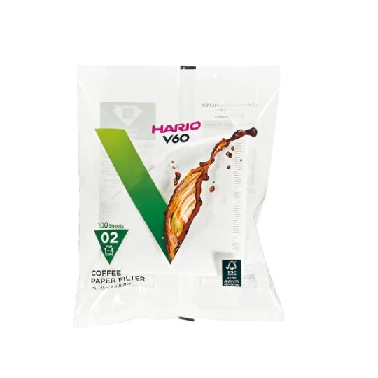 Filtry papierowe Misarashi do dripa Hario V60 Brązowe 100 sztuk - obrazek 2